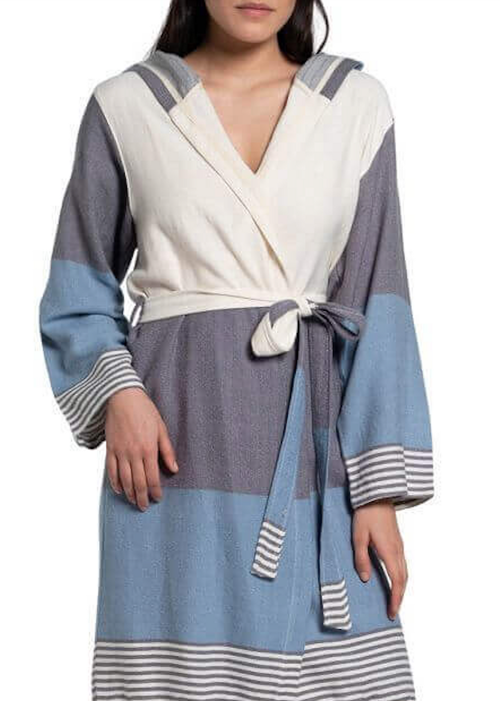 Turkish Cotton Hooded Bathrobe – A Cozy & Colorful Gift for Grandma