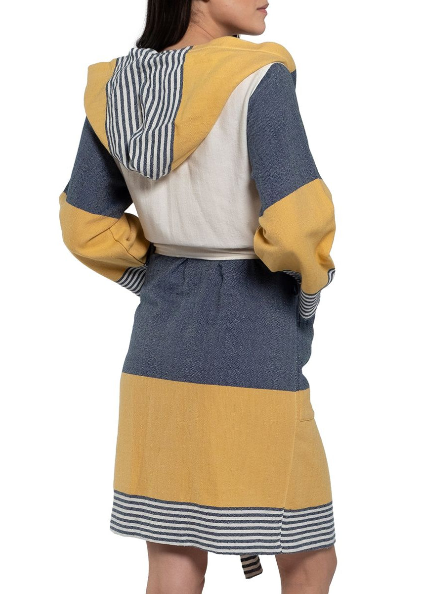 Turkish Cotton Hooded Bathrobe – A Cozy & Colorful Gift for Grandma