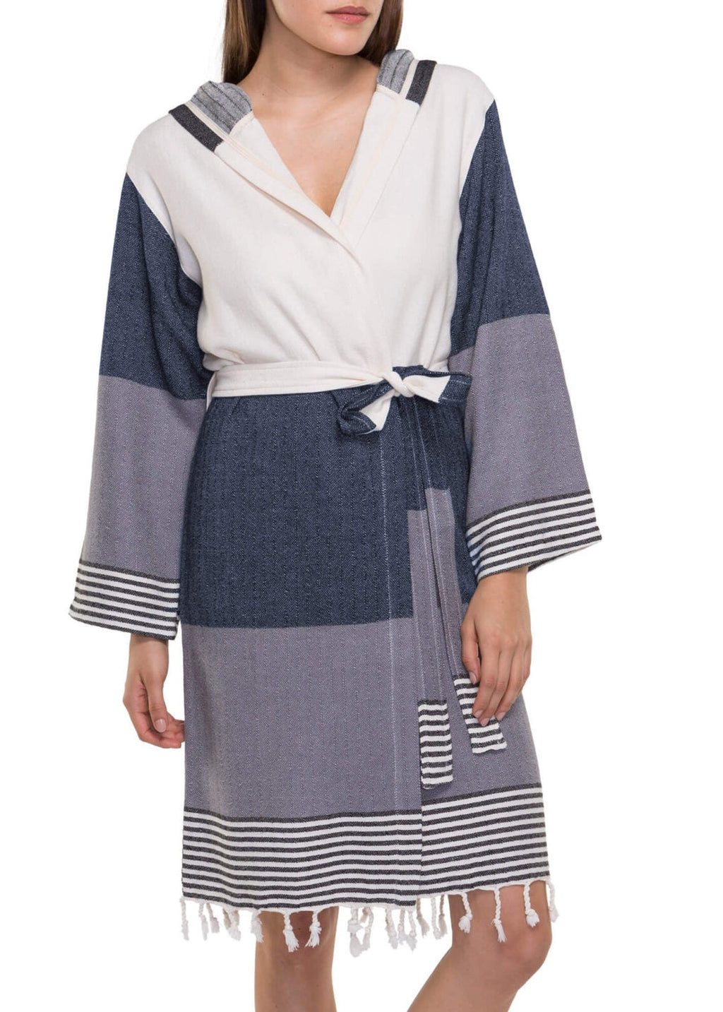 Turkish Cotton Hooded Bathrobe – A Cozy & Colorful Gift for Grandma