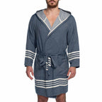 Organic Turkish Cotton Short Bathrobe with Hood – A Sweet Gift for Grandma