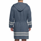 Organic Turkish Cotton Short Bathrobe with Hood – A Sweet Gift for Grandma