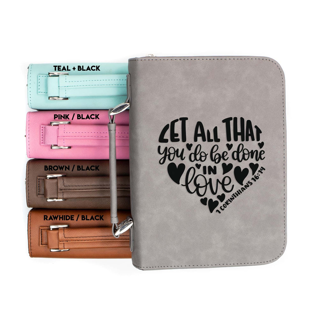 Let All That You Do Be Done in Love - 1 Corinthians 16-14 - Bible Book Cover