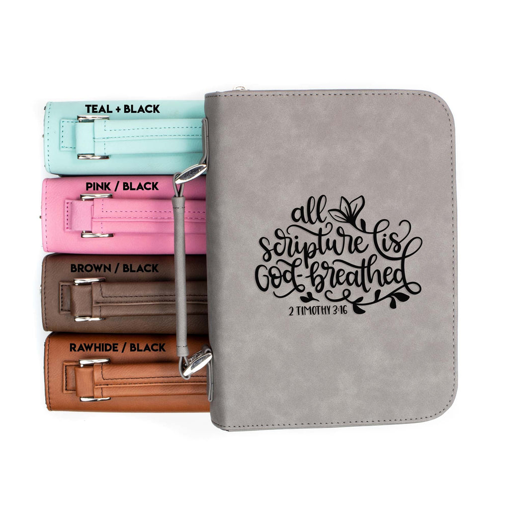 Scripture is God-breathed - 2 Timothy 3-16 - Bible Book Cover