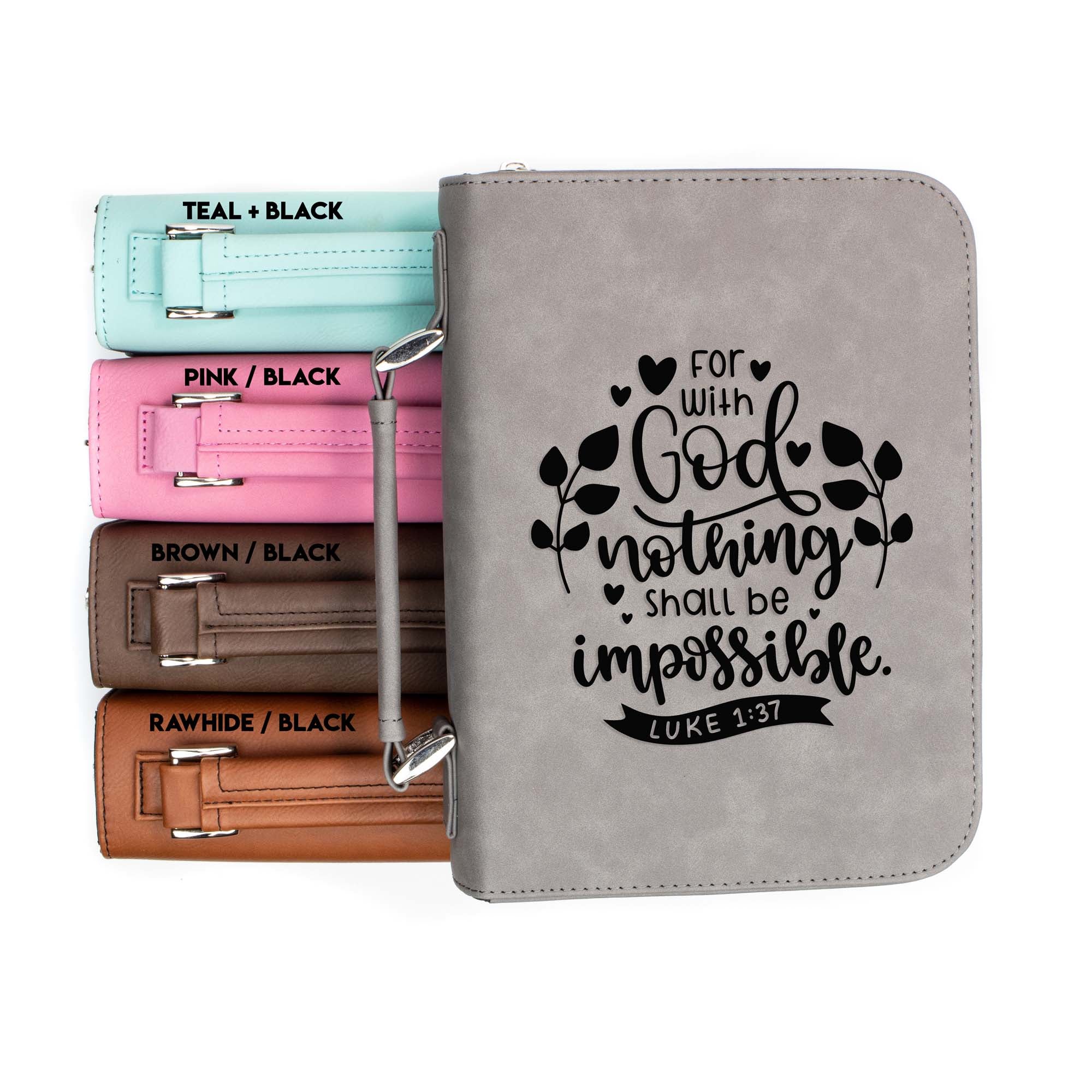 With God Nothing Shall Be Impossible - Luke 1-37 - Bible Book Cover