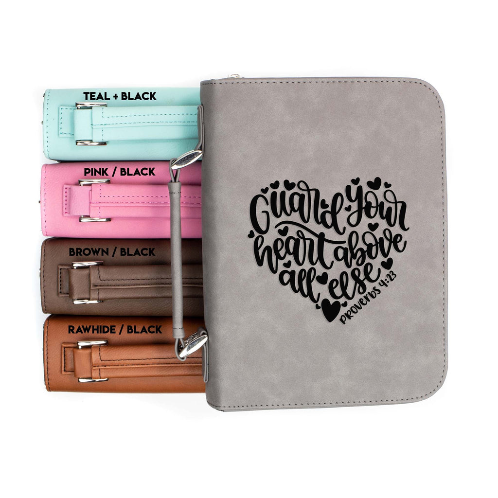 Guard Your Heart Above All Else - Proverbs 4-23 - Bible Book Cover