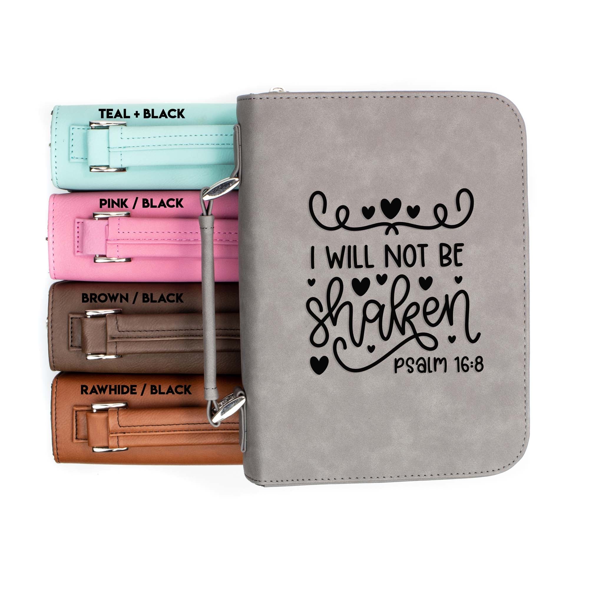I Will Not Be Shaken - Psalm 16-8 - Bible Book Cover