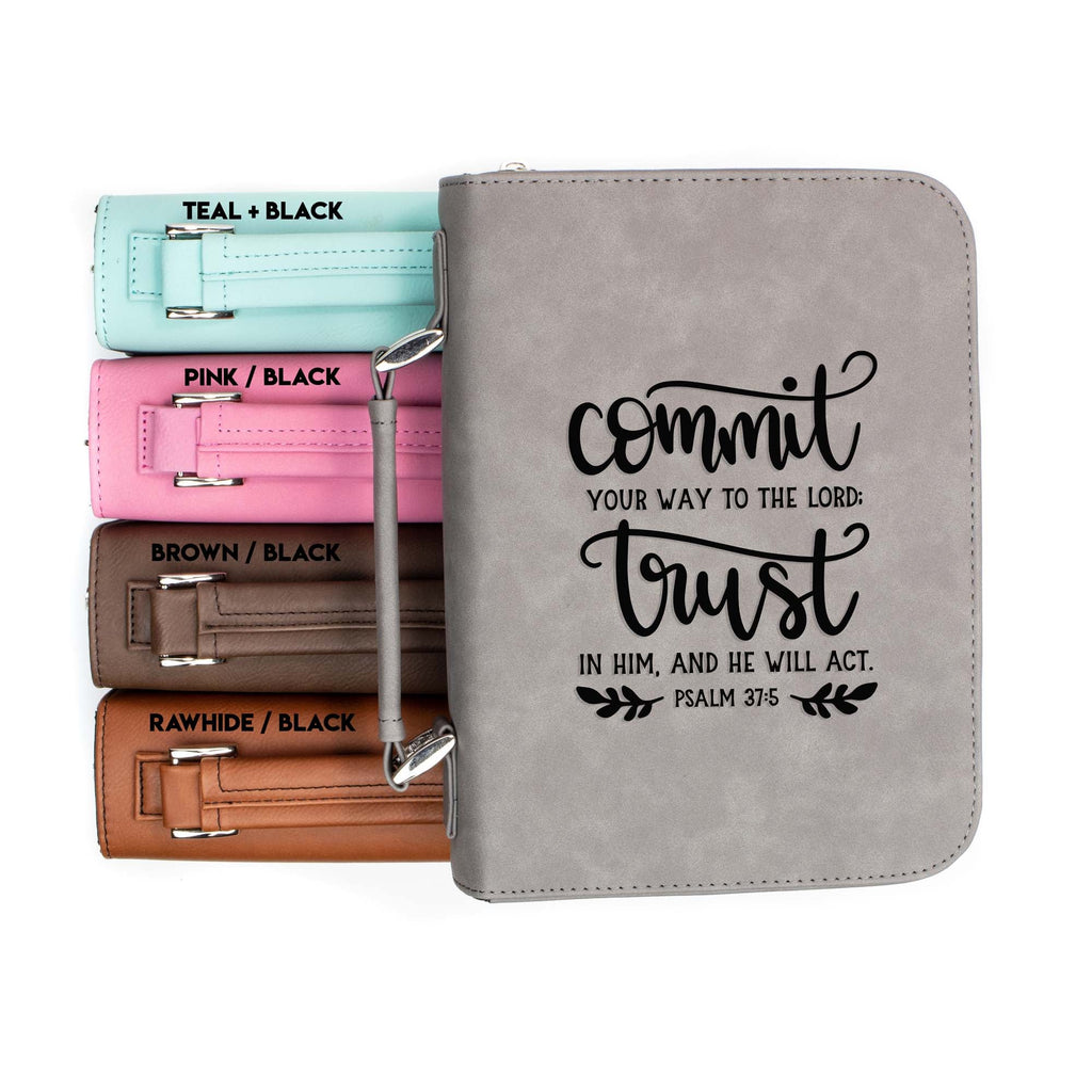 Commit to the Lord - Psalm 37-5 - Bible Book Cover