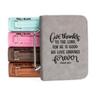 Give Thanks to the Lord - Psalm 107-1 - Bible Book Cover