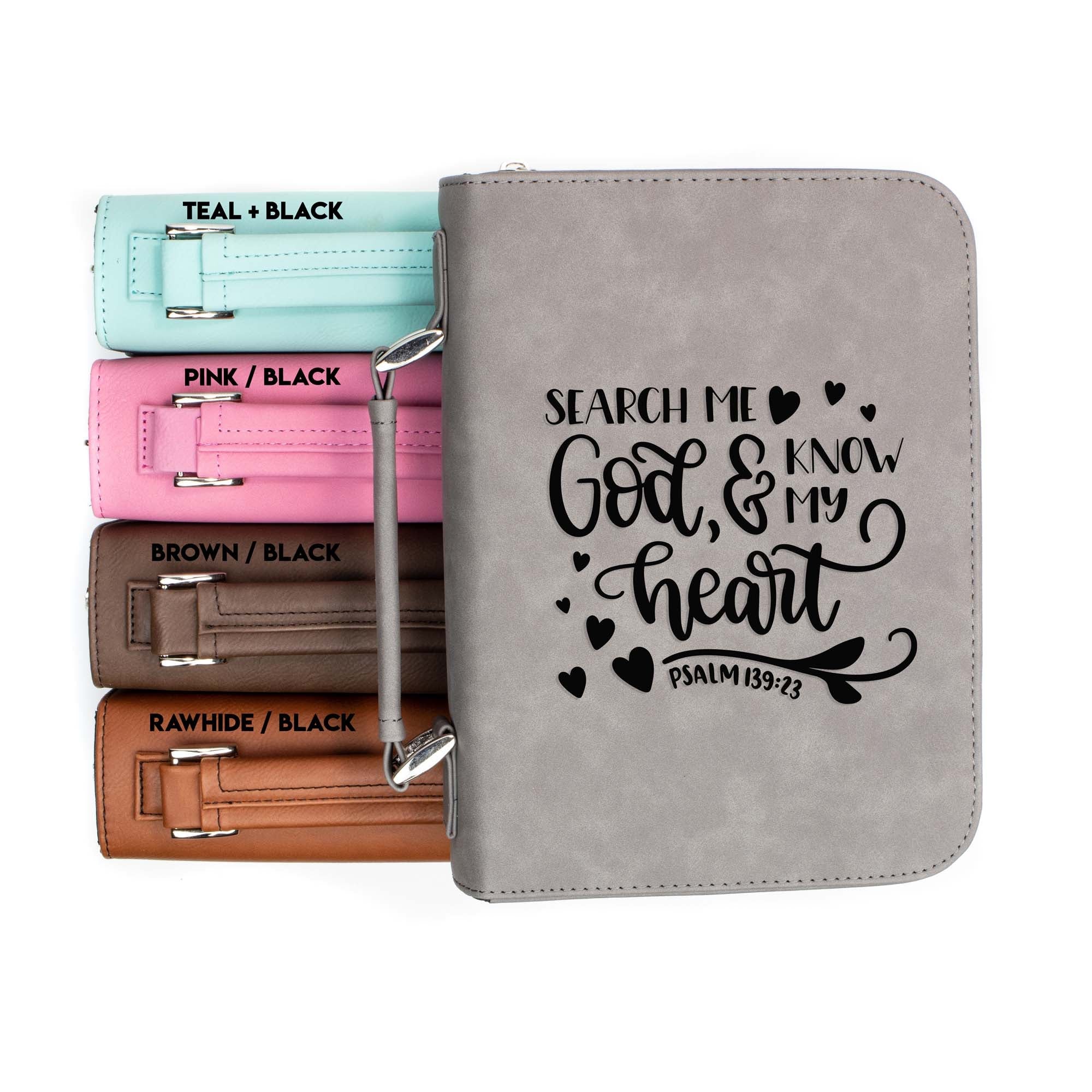 Search Me God and Know My Heart - Psalm 139-23 - Bible Book Cover
