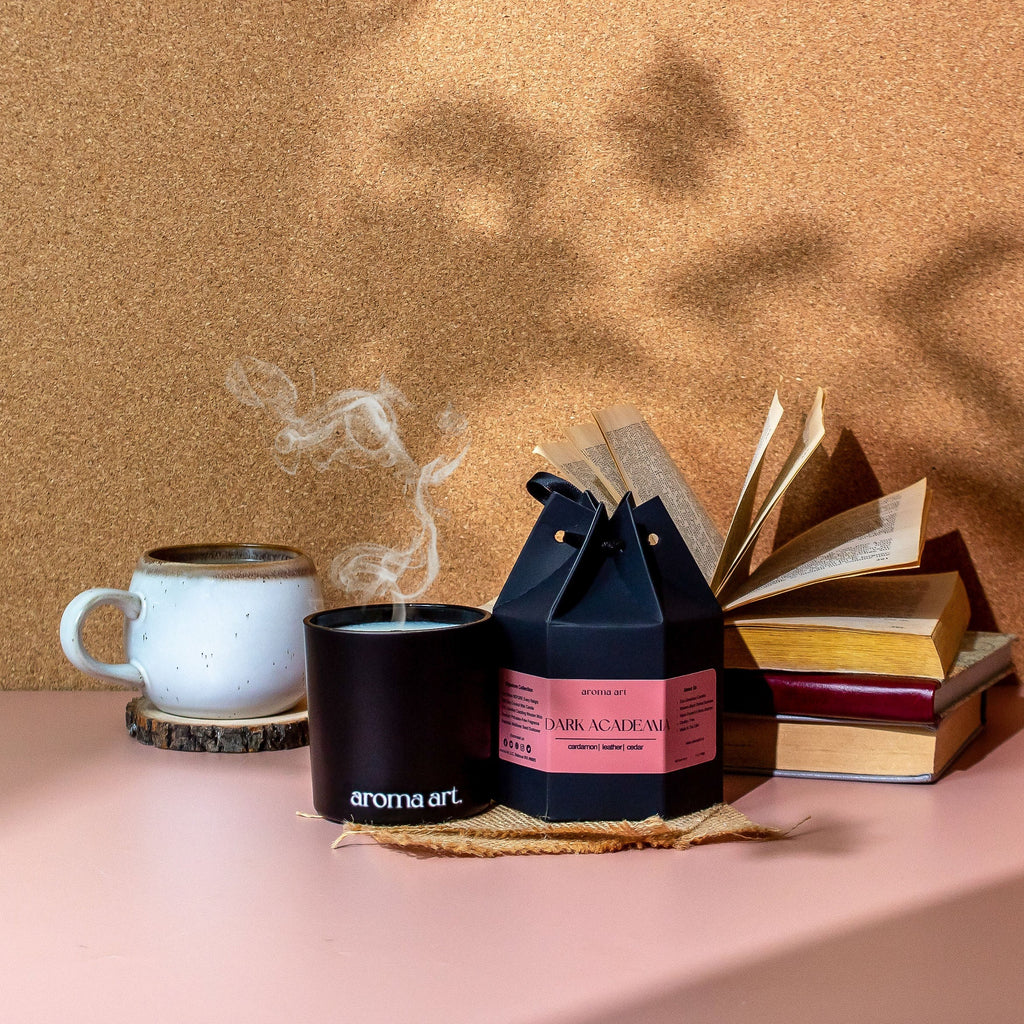 Dark Academia Candle | Cardamom · Leather · Cedar