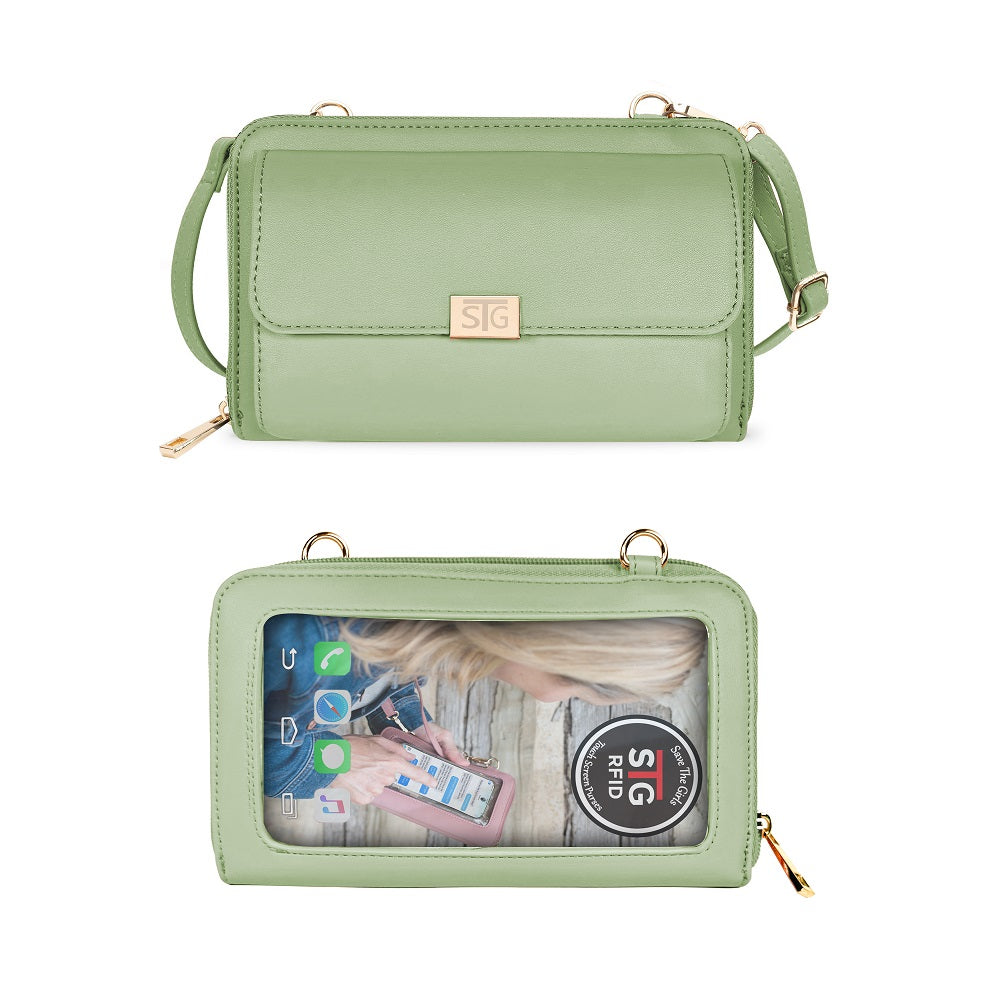Captiva RFID Touch Screen Crossbody Purse — Stay Connected in Style