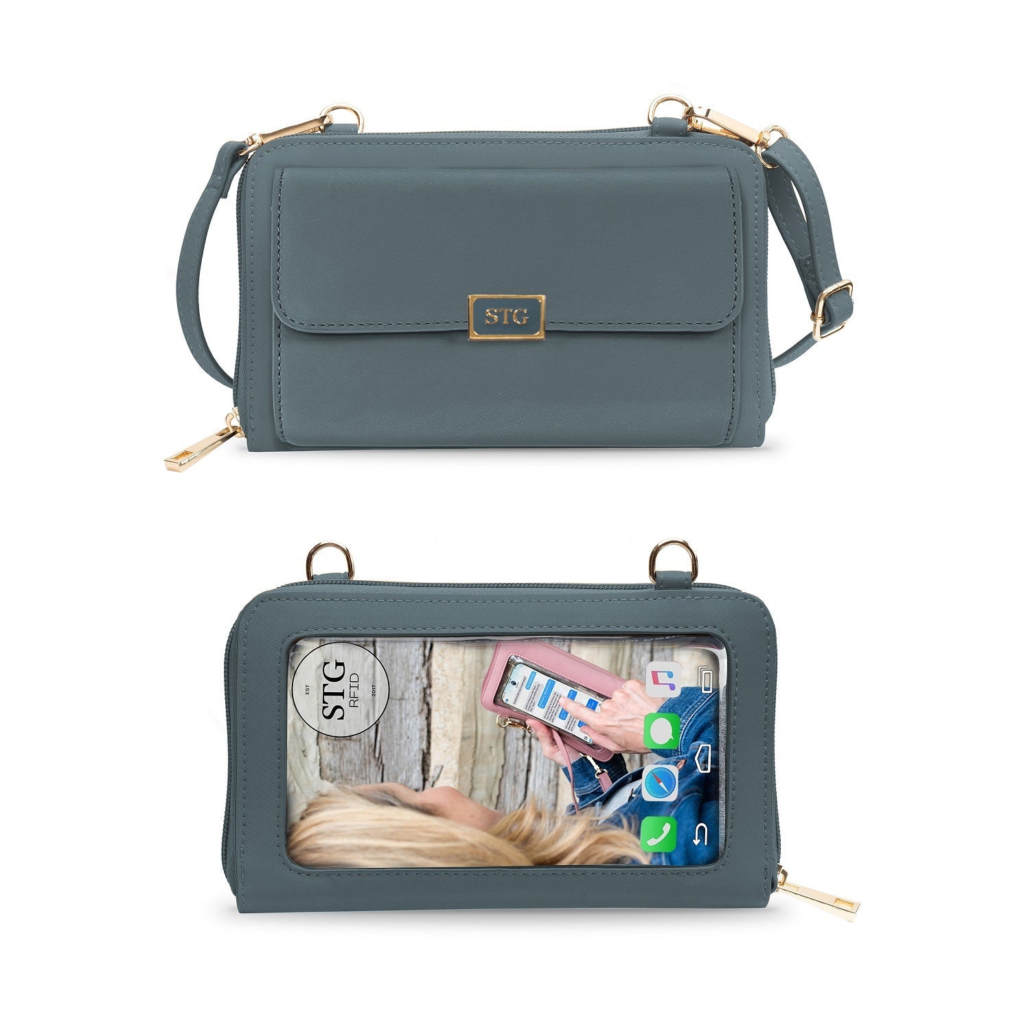 Captiva RFID Touch Screen Crossbody Purse — Stay Connected in Style