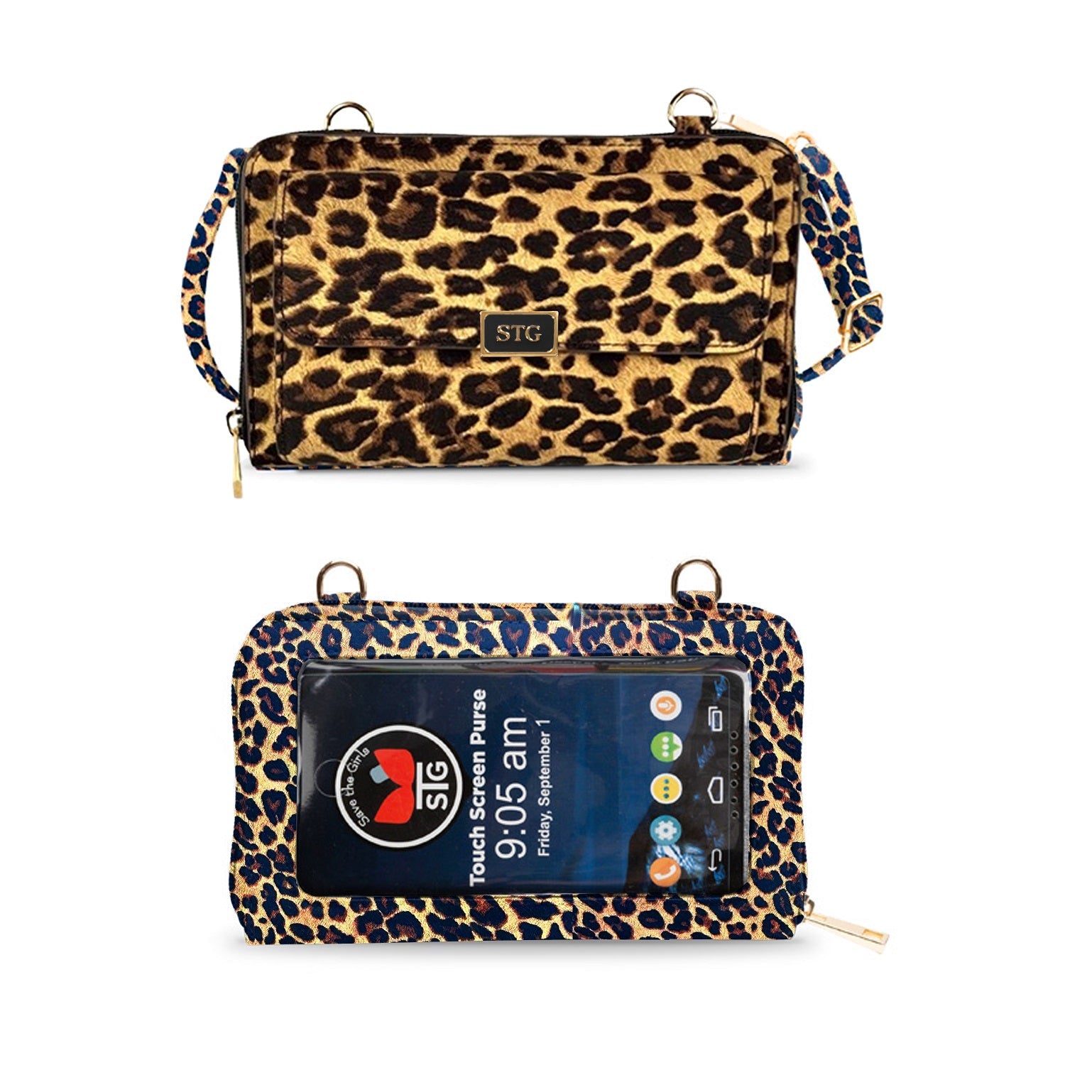 Captiva RFID Touch Screen Crossbody Purse — Stay Connected in Style