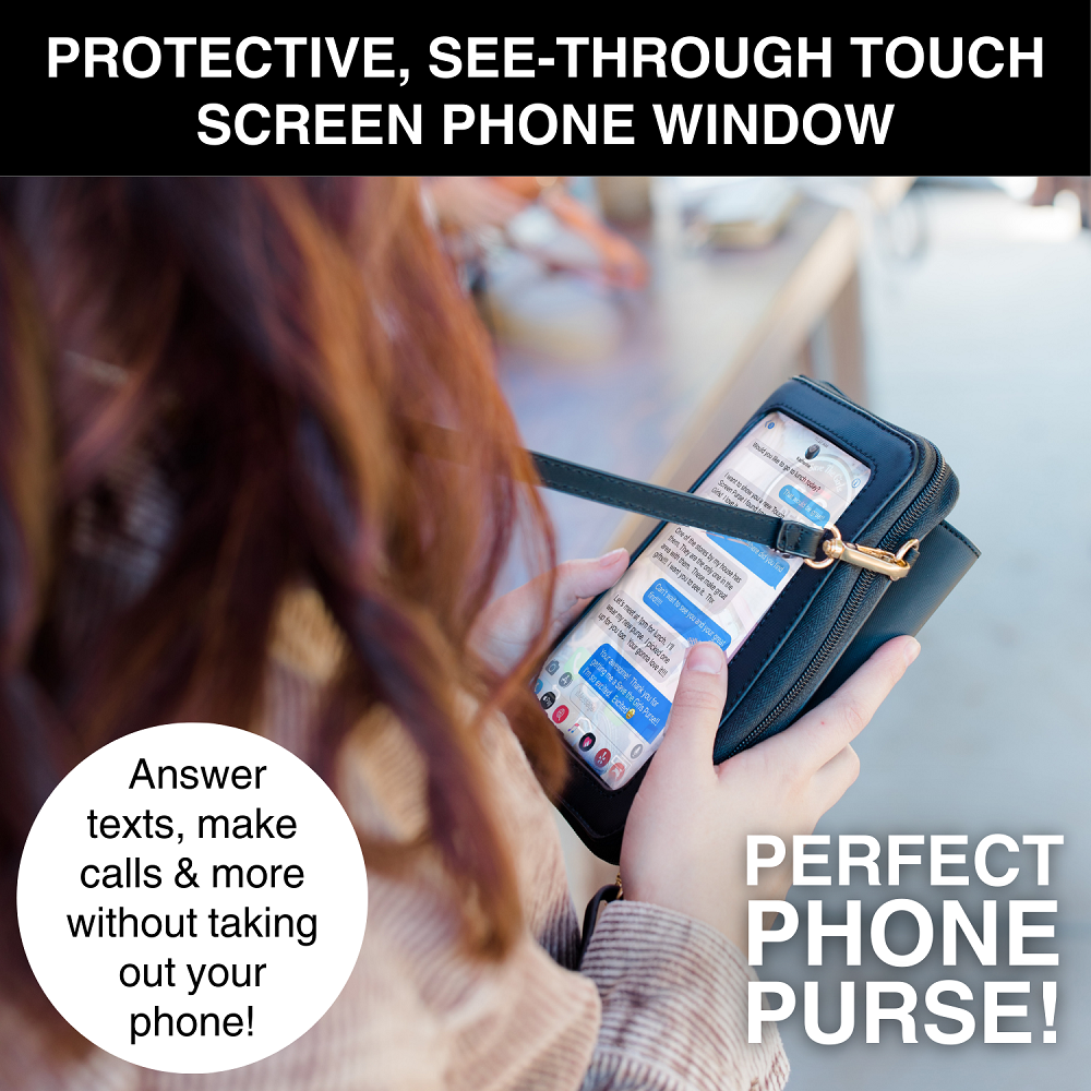 Captiva RFID Touch Screen Crossbody Purse — Stay Connected in Style