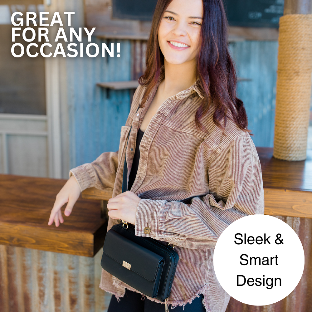 Captiva RFID Touch Screen Crossbody Purse — Stay Connected in Style