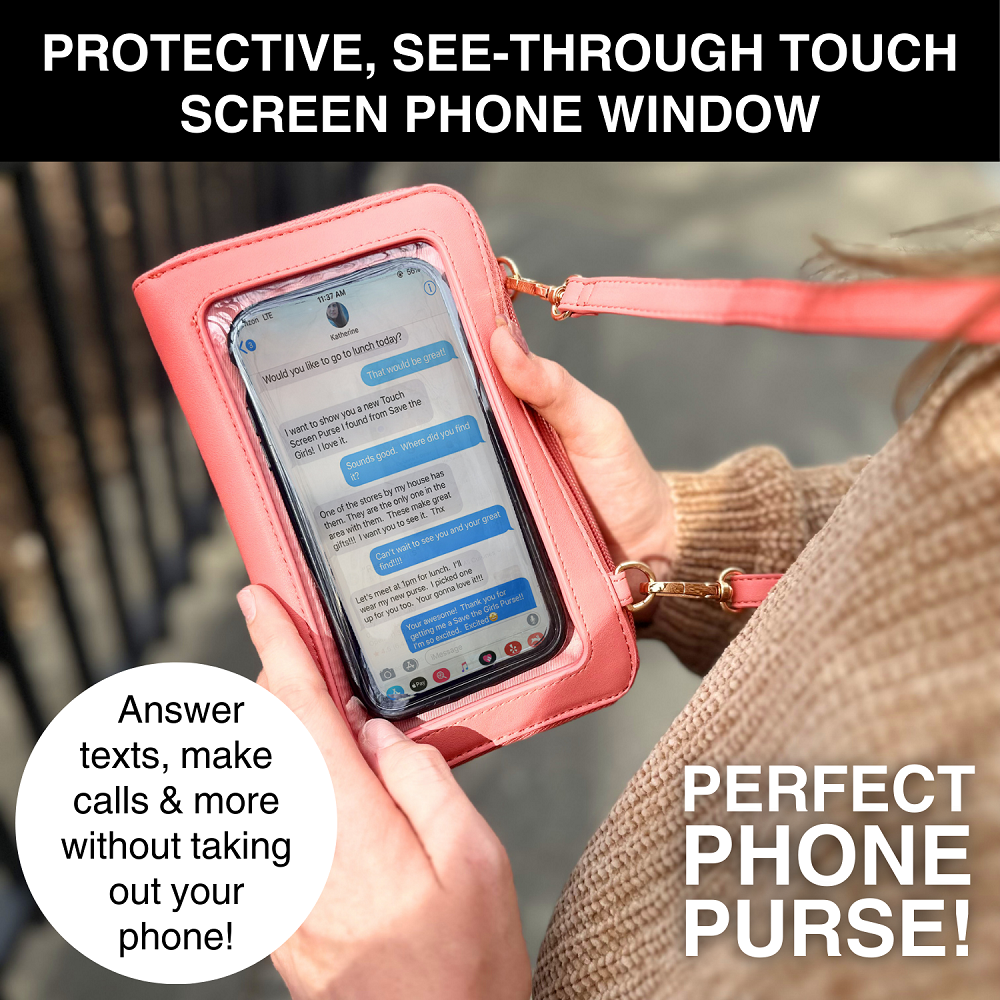 Captiva RFID Touch Screen Crossbody Purse — Stay Connected in Style