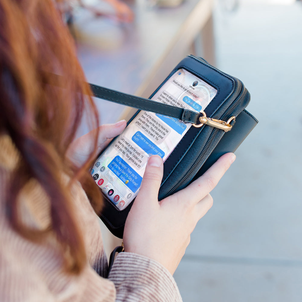 Captiva RFID Touch Screen Crossbody Purse — Stay Connected in Style