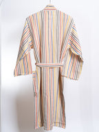 Rainbow Handwoven Linen Robe – A Colorful & Joyful Gift for Grandma