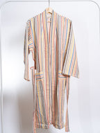 Rainbow Handwoven Linen Robe – A Colorful & Joyful Gift for Grandma