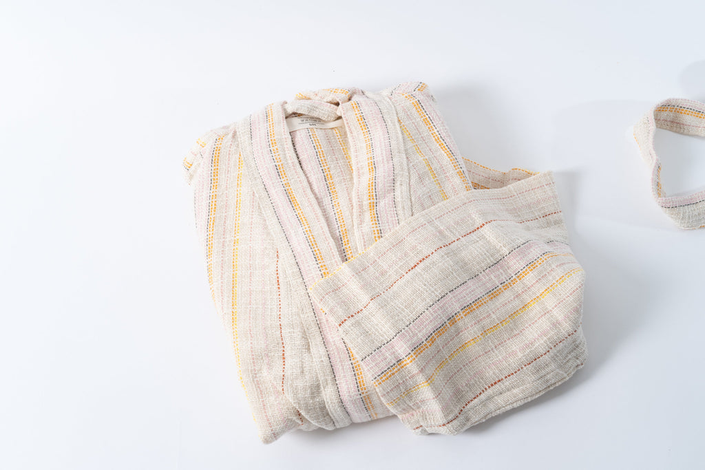 Kirlangic Handwoven Cotton Linen Robe