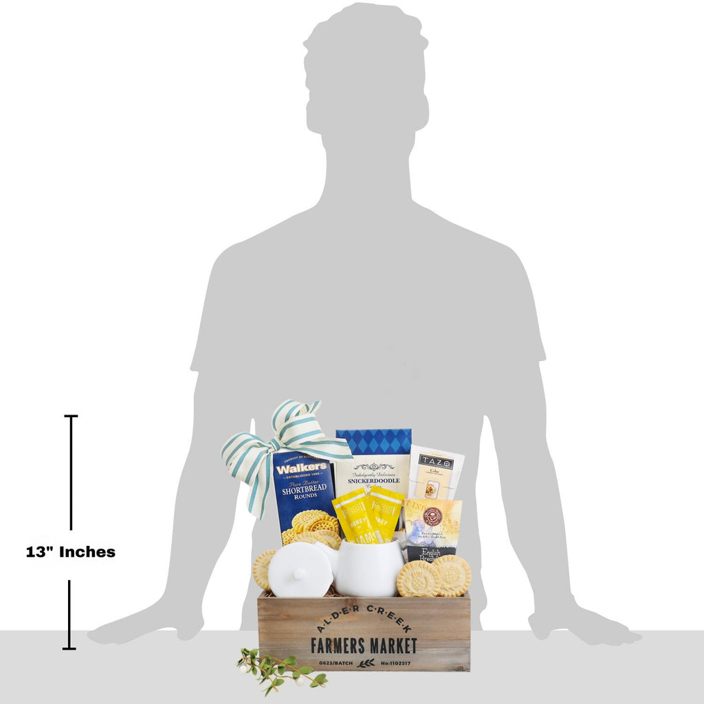 Garden Tea Tray Gift Basket for Grandma
