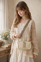 Bohemian Wide Shoulder Strap Crossbody Bag – Thoughtful Gift for Grandma