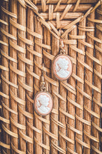Cameo Silhouette Earrings – Vintage-Inspired Gift for Grandma