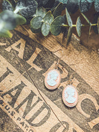 Cameo Silhouette Earrings – Vintage-Inspired Gift for Grandma