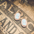 Cameo Silhouette Earrings – Vintage-Inspired Gift for Grandma