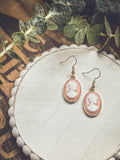 Cameo Silhouette Earrings – Vintage-Inspired Gift for Grandma