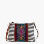 Felicity Aztec Embroidered Crossbody Bag – Boho Gift for Her