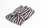 Zebra Handwoven Linen Robe —Stripes
