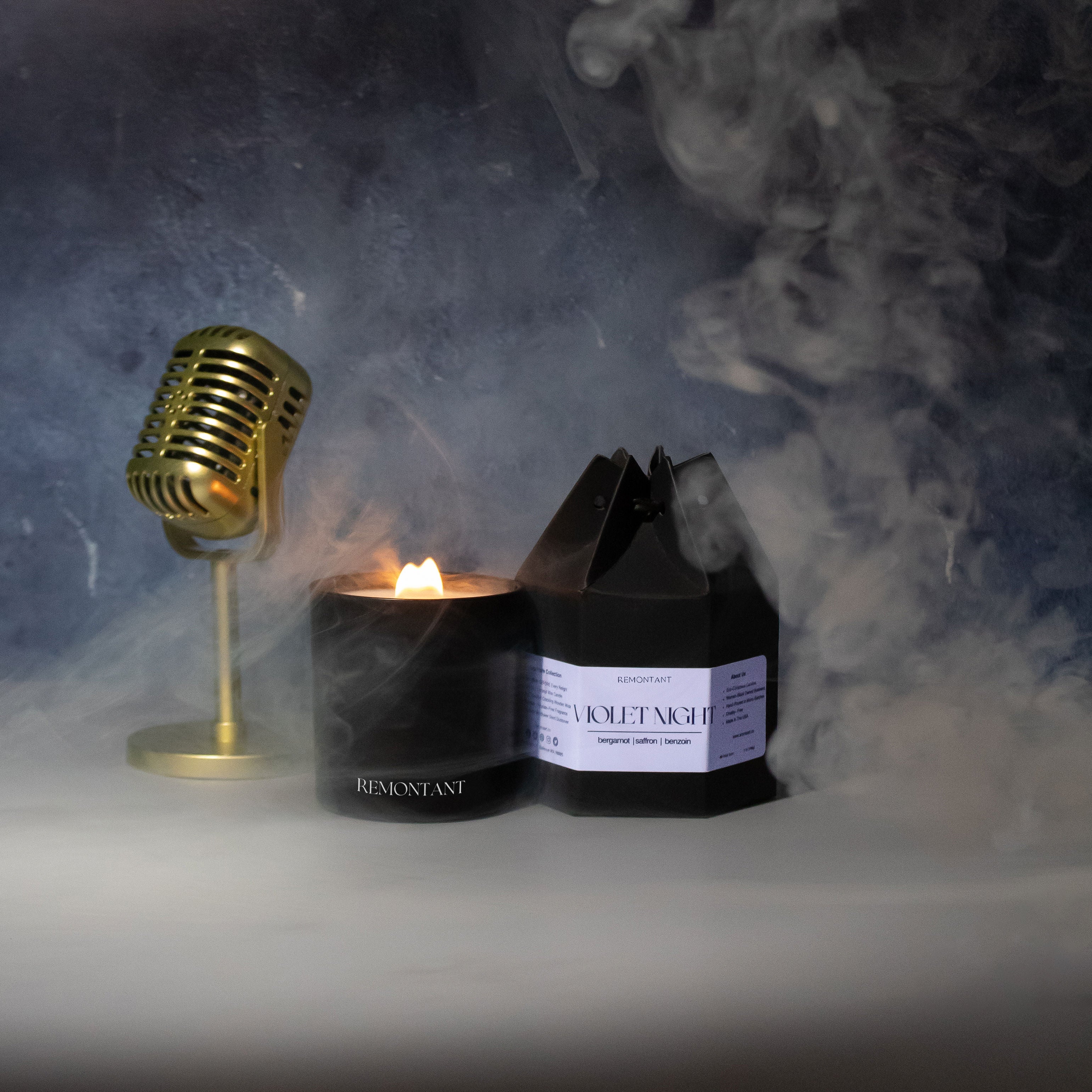 Violet Night Candle | Bergamot · Saffron · Benzoin