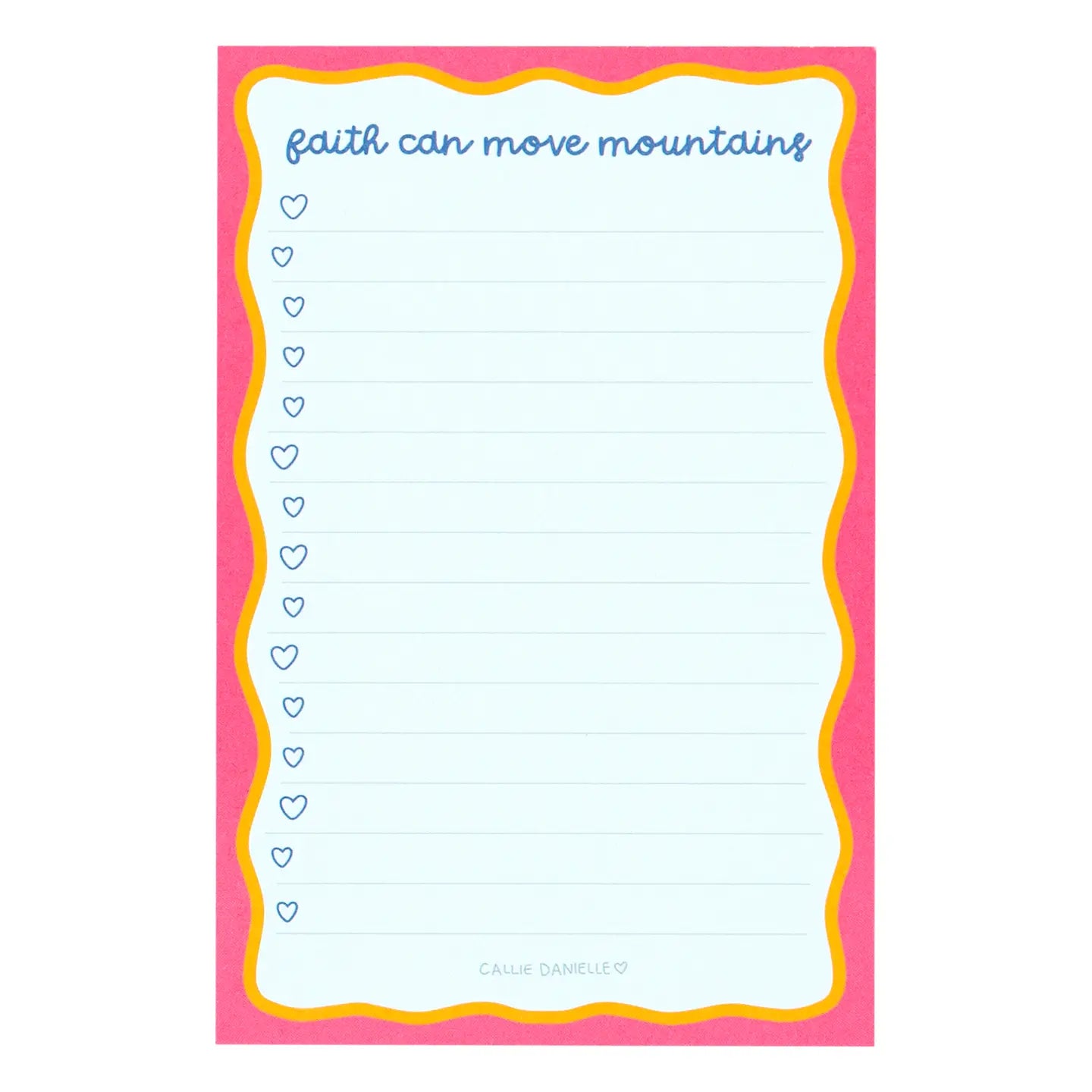 Faith Can Move Mountains Notepad – Inspirational Gift for Her
