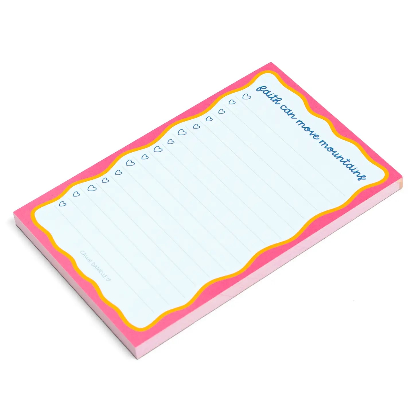Faith Can Move Mountains Notepad – Inspirational Gift for Her