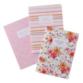 He Leads Me Pink Floral Notebook Set – Psalm 23:2 Gift for Her