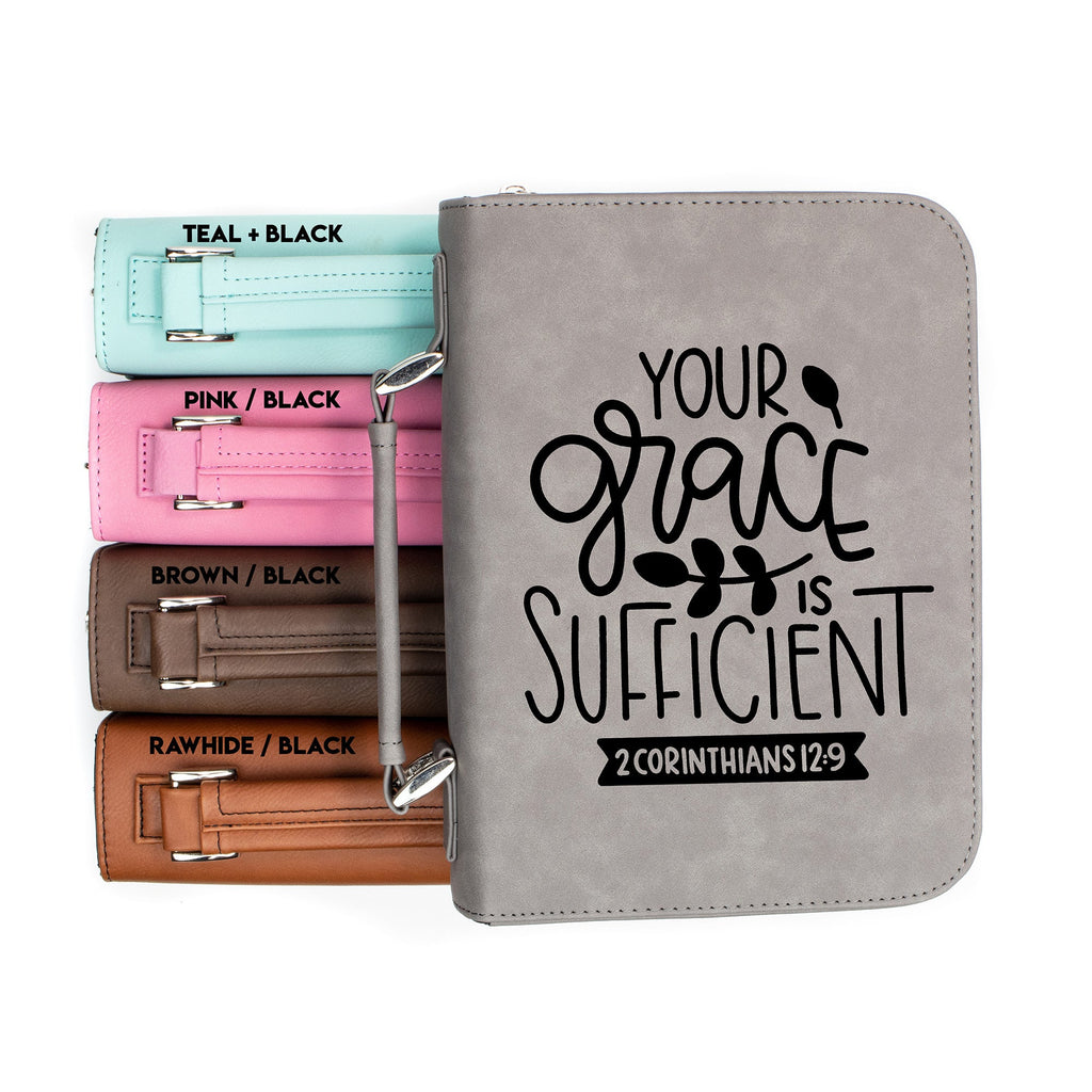 Your Grace Is Sufficient - 2 Corinthians 12:9 - Bible Book Cover