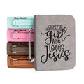 Just A Girl Who Loves Jesus Bible Book Cover