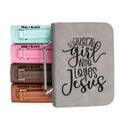 Just A Girl Who Loves Jesus Bible Book Cover