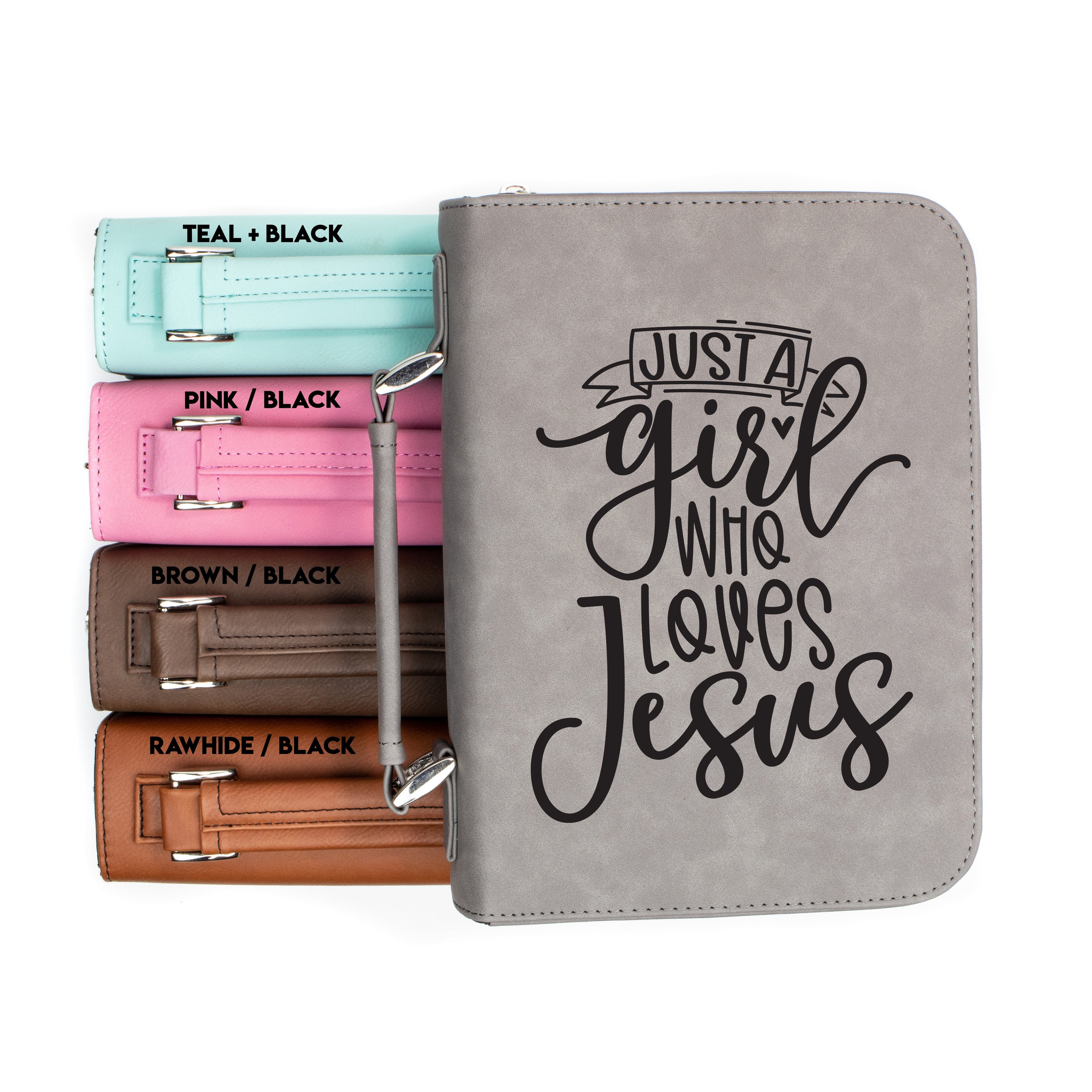 Just A Girl Who Loves Jesus Bible Book Cover