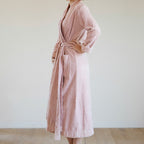 Turkish Cotton Terry Cloth Pleated Bathrobe