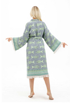 Fish Print Kimono – A Fun & Colorful Gift for Grandma