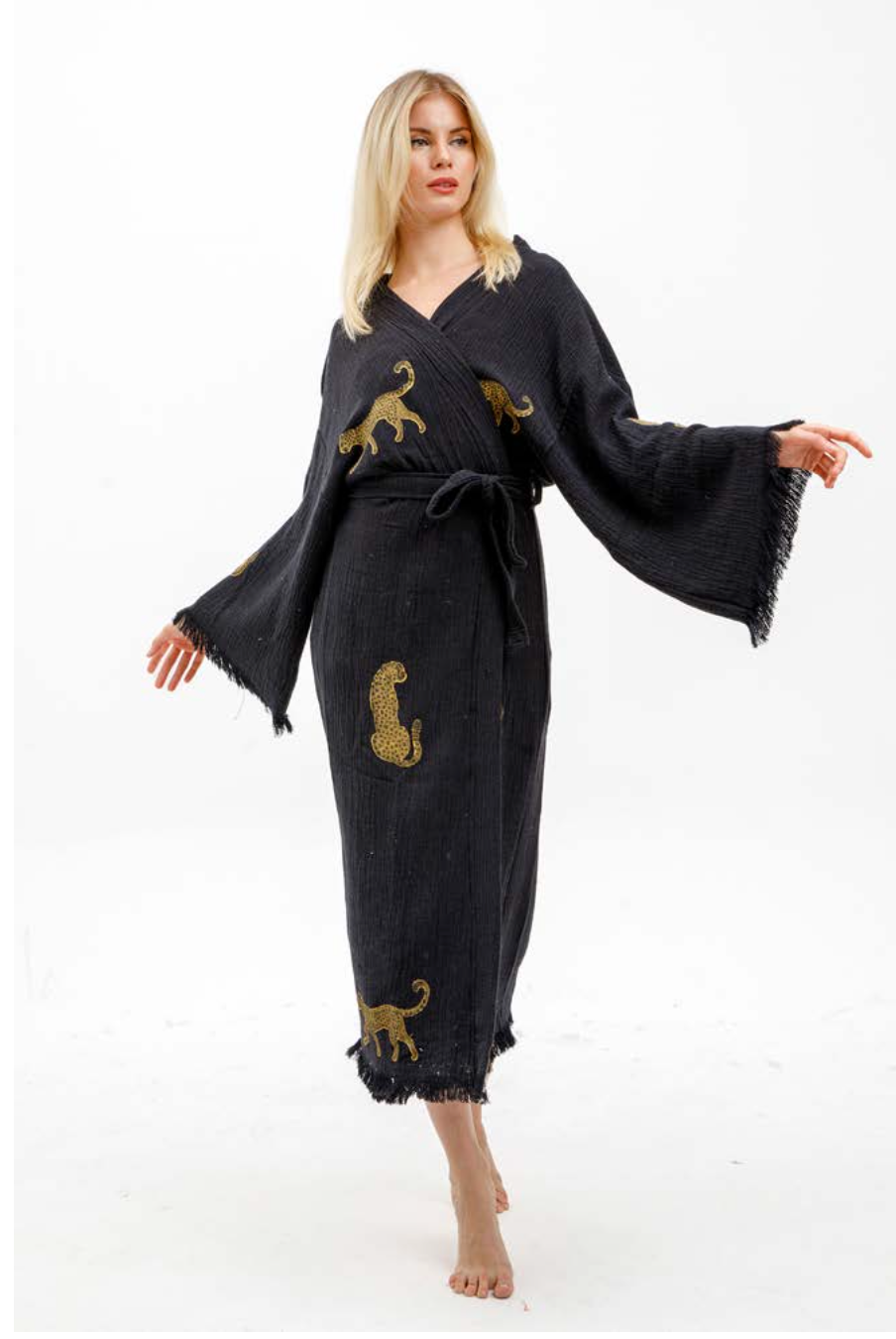 Tiger Hand Printed Kimono – A Bold & Beautiful Gift for Grandma