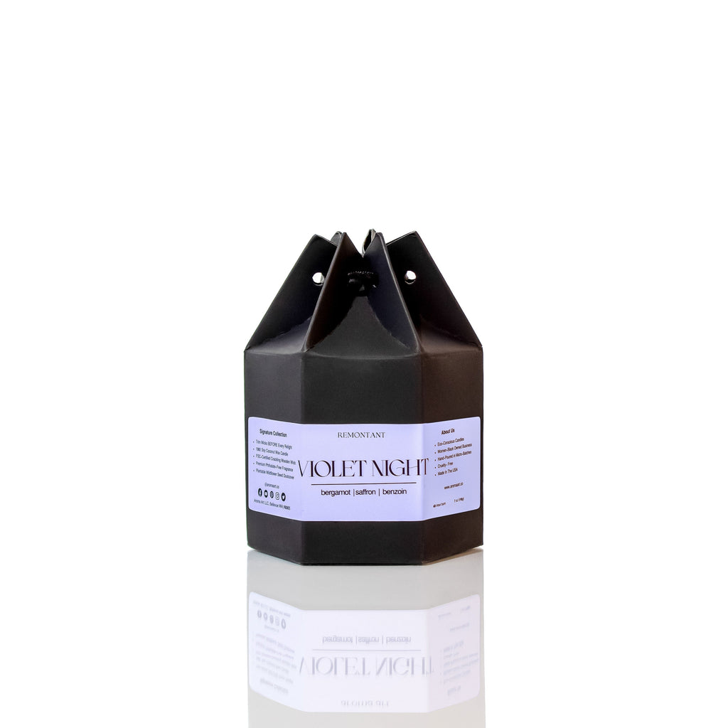Violet Night Candle | Bergamot · Saffron · Benzoin