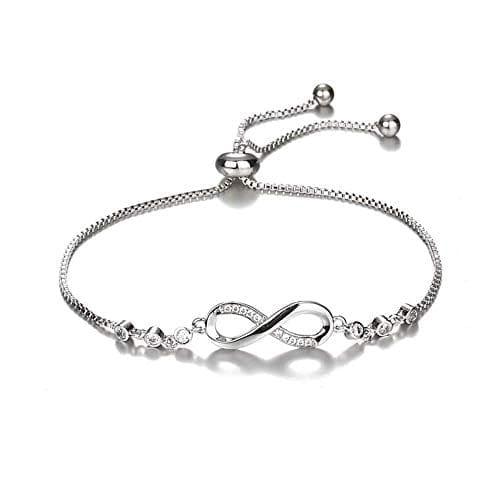 Infinity Bracelet – Gold & Silver | Cubic Zirconia Gift for Grandma