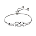 Infinity Bracelet – Gold & Silver | Cubic Zirconia Gift for Grandma
