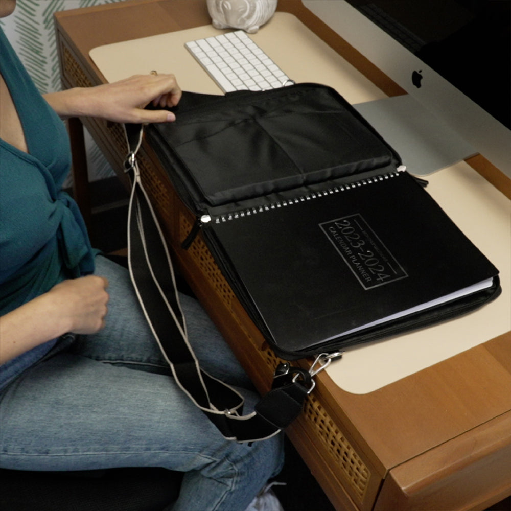Tailored Tablet Case with Crossbody Strap & Pouch — A Gift She'll Use Every Day