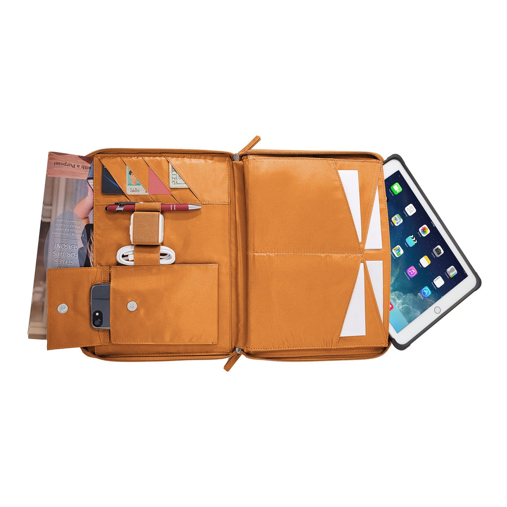 Tailored Tablet Case with Crossbody Strap & Pouch — A Gift She'll Use Every Day