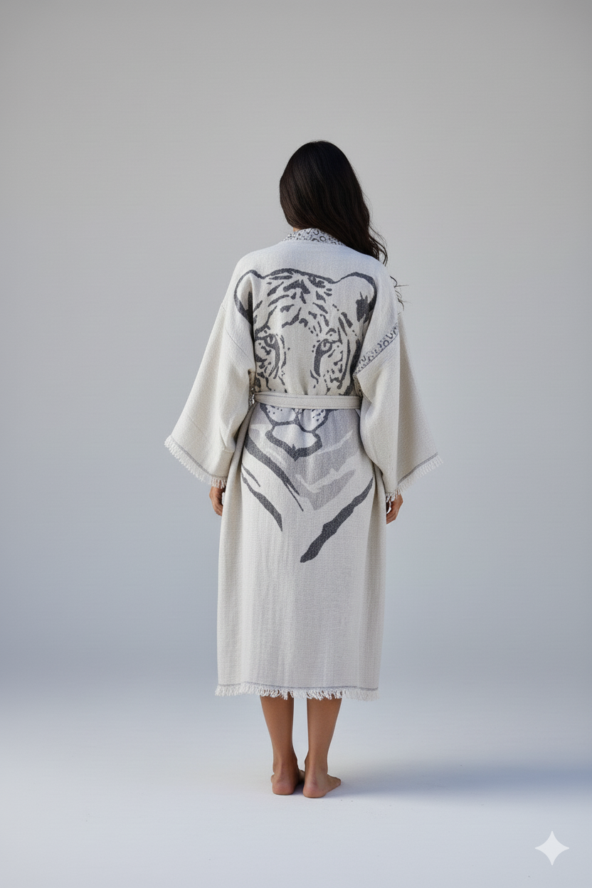 Tiger Jacquard Kimono – A Sophisticated & Stunning Gift for Grandma
