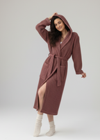 Organic Turkish Cotton Waffle Bathrobe – Luxurious Spa Gift for Grandma